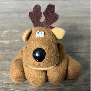 Vintage 1979 Hallmark Rodney The Reindeer‎ Bean Plush